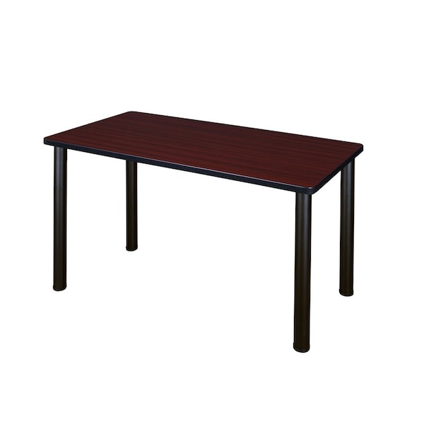 Kee Regency Kee 48 x 24 in. Training Seminar Table- Mahogany Top, Black Legs MT4824MHBPBK - main